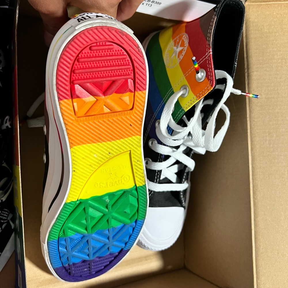 Converse rainbow high top